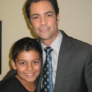 With Danny Pino on the set of Law  Order SVU 2010