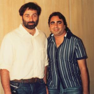 2005 With Actor Sunny Deol at his house in Mumbai