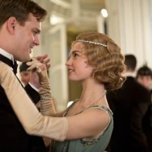 Still of Lily James and Andrew Alexander in Downton Abbey