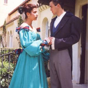 Mario Xavier as Edmond Dantes and Lorena Diaz as Lady Mercedes in The Count 1999
