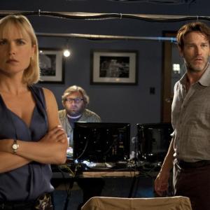 Still of Radha Mitchell and Stephen Moyer in Evidence 2013