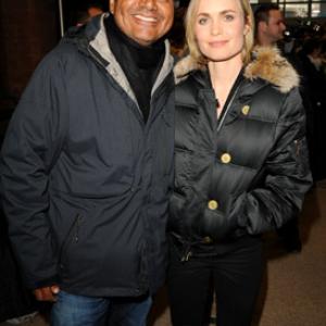 George Lopez and Radha Mitchell at event of Henry Poole Is Here 2008