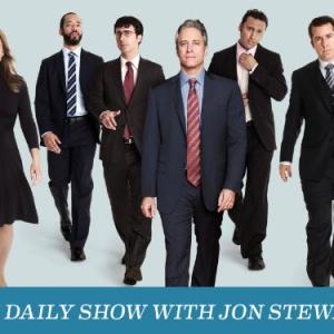 Stephen Colbert, Aasif Mandvi, Jon Stewart, John Oliver and Samantha Bee in The Daily Show (1996)