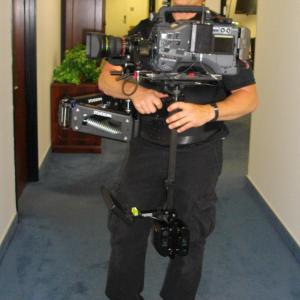 Hilaire Brosio Steadicam Operator on Herbalife Commercial