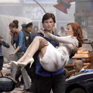 Still of Tom Welling and Cassidy Freeman in Smallville (2001)