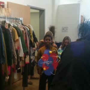 Avery in the Wardrobe Dept for 30 Rock! Scene is for a school play Picture taken Nov 10 2010