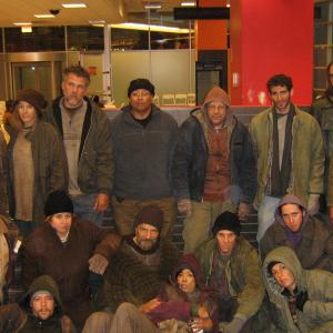 (front & center) One of the homeless mob from Red Dawn