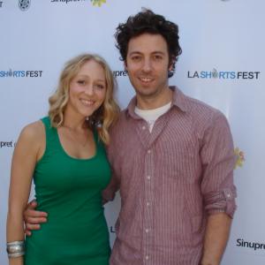 Timothy Dvorak and co-producer Amie Judd at screening of 