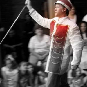Spencer T Folmar as the lead Harold Hill in the musical production of The Music Man at his local community theatre 2007
