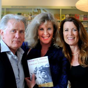 with Martin Sheen and Hope Edelman