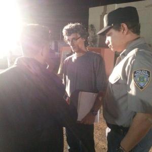 Francis Cruz con Director Pinky Pintor y guinista y actor Miguel Alcntara en No hay ms Remedio 2014