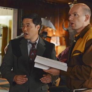 Still of Paul Scheer and Randall Park in Fresh Off the Boat (2015)