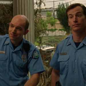 Still of Rob Huebel and Paul Scheer in Hell Baby 2013