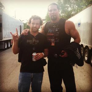 With former WWEWCW World Champion Kevin Nash on the set of Rock of Ages Summer of 2011