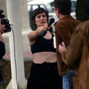 Stefanie Goldstein improvising as Becca in The Snake.