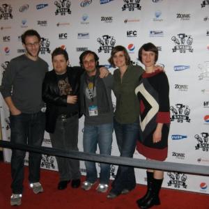 SXSW Film Festival screening of The Snake. Left to Right: Eric Kutner, Patton Oswalt, Adam Goldstein, Melanie Case, Stefanie Goldstein (no relation.)