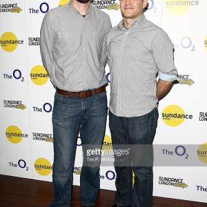 Producer Chris Ohlson (L) and director and screenwriter David Zellner (R) attend the 'Kumiko, The Treasure Hunter' screening during the Sundance London Film and Music Festival 2014 at 02 Arena on April 25, 2014 in London, England.