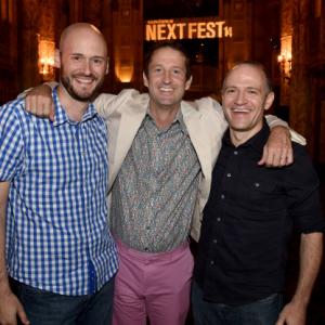 Producer Chris Ohlson, Director of Programming for the Sundance Film Festival, Trevor Groth and director/screenwriter David Zellner attend the screening of 'Kumiko the Treasure Hunter' during Sundance NEXT FEST at The Theatre at Ace Hotel on August 9, 201