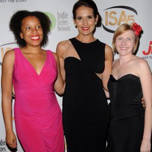 At Indie Series Awards, with Gabrielle Glenn & Rebecca Norris, representing Split the Series.