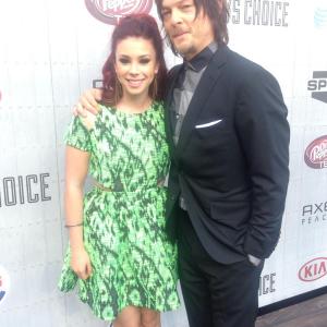 JILLIAN ROSE REED & NORMAN REEDUS MEET AT THE SPIKE TV 2014 GUY'S CHOICE AWARDS HELD AT SONY STUDIOS