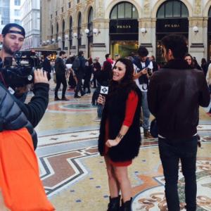 JILLIAN ROSE REED IN MILAN ITALY AS COHOST OF THE 2015 MTV EMAS