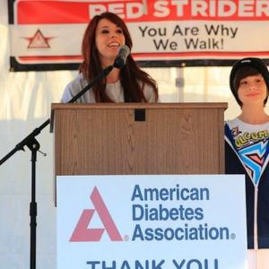 JILLIAN ROSE REED  BROTHER ROBBIE TUCKER SPEAK AT THE 2012 AMERICAN DIABETES ASSOC STEP OUT LOS ANGELES WALK IN GRIFFITH PARK