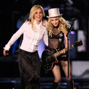Madonna and Britney Spears at event of Madonna Sticky amp Sweet Tour 2010