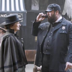 Still of Cara Seymour and Chris Sullivan in The Knick 2014