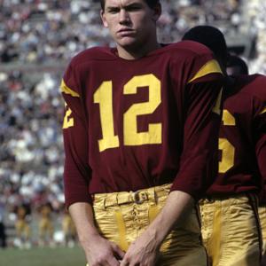 Pete Beathard playing for the University of Southern California Trojans football team