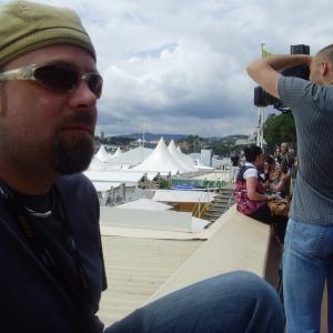 Director Dale Corlett on location at the 61st Festival de Cannes
