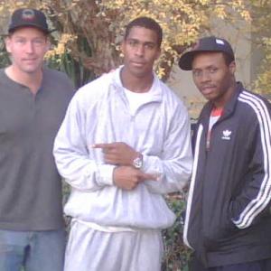 D.B. Sweeney, Spinks and Malcolm Goodwin on downtime in Italy, while filming Spike Lee's Miracle at St. Anna.