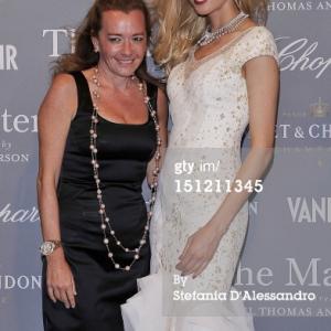 with Caroline Scheufele  vom Chopard at the Harvey Weinsteins Invitation for The Masters at the Venice Filmfestival Wilma Elles