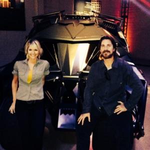 Michele Gomez and Christian Bale  Warner Bros Studios