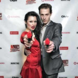 Toronto Feb 2012, Sandy Duarte and Stephen Chambers appear at Adball Shaken & Stirred.