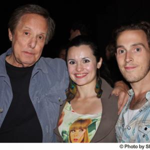 Duarte pictured with Director William Friedkin left and actor Stephen Chambers right