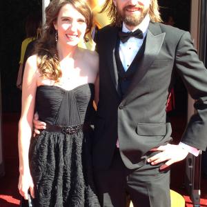 Melissa Hoppe and Brett W Swanson at the 67th Primetime Emmy Awards  Sept 20 2015