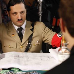 On Set of LORDS OF PAIN 2009 as HITLER