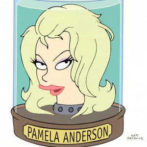HEAD MISTRESS - Pamela Anderson makes a guest voice appearance as herself -- a happy and healthy disembodied head in a jar -- in the year 3000 on the 