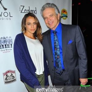 Actors Tony Denison and Eli Jane stunt woman Major Crimes arrive at AWOL Studios launch hosted by Tony Denison at LA Mother on November 5, 2015 in Hollywood, California