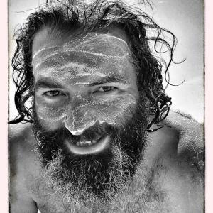 On the beach a few days after I wrapped on Prince Caspian. I agreed to keep the hair and beard incase they needed me back.