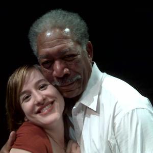 Amanda Leigh Cobb and Morgan Freeman. Broadway: The Country Girl