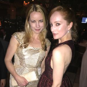 With Lotte Verbeck at the Weinstein LA Confidential Oscar party