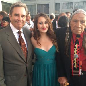 Night of the Stars Tribute Event, with Honorees. (l-r; Beau Bridges, Bella King, Saginaw Grant)