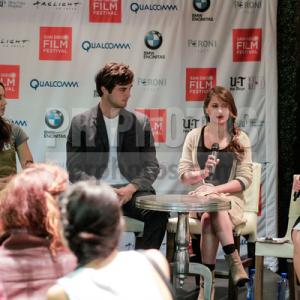 Young Actors Panel, San Diego Film Festival 2013. (l-r; Troian Bellisario, Beau Mirchoff, Bella King)