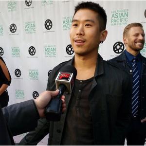 On the red carpet for the Los Angeles Asian Pacific Film Festival