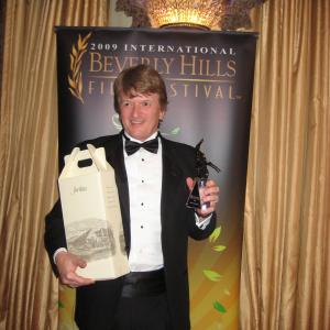 Beverly Hills Film Festival Awards Ceremony, Michael Afendakis - Best Producer Award.