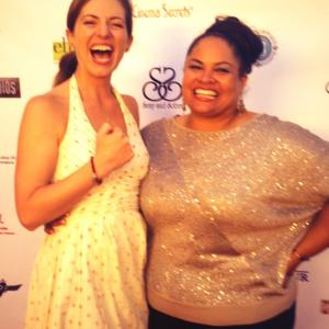 Brittany Wilkerson & Missy laughing it up on the red carpet at The Mourning Hour Film Premiere
