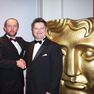 Ro J Goodwin and Chris Jones at the premier of Gone Fishing BAFTA London
