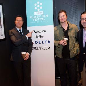 Jeffrey Vance, Matt McCarty, and Jon Bouker in the Delta Green Room at the TCM Classic Film Festival, Hollywood, CA, April 10, 2014.