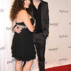 Cheryl Rodes and Dustin Fitzsimons attend Final Drafts Annual Award Event Honoring Aaron Sorkin at The Paley Center for Media on October 14 2010 in Beverly Hills California